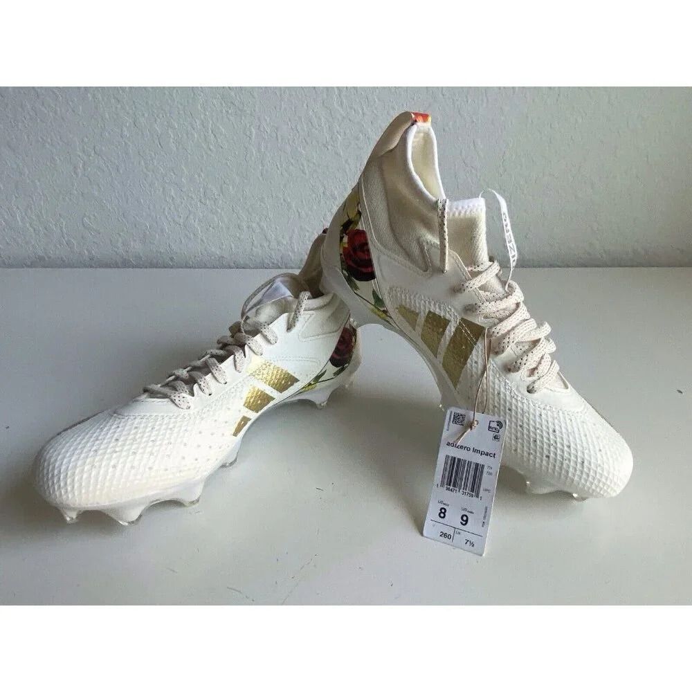Adidas Adizero Chaos Speed Coronation Gold Metallic Cleats IG5907 Men 8 Women 9